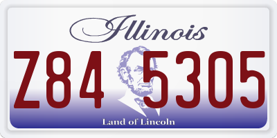 IL license plate Z845305