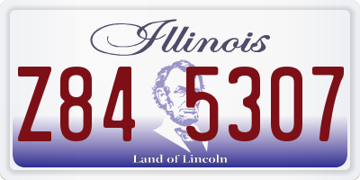 IL license plate Z845307