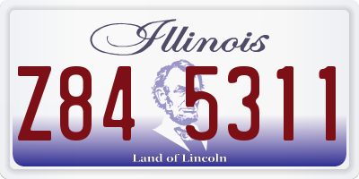 IL license plate Z845311
