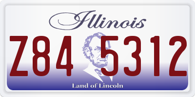 IL license plate Z845312