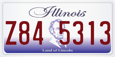IL license plate Z845313