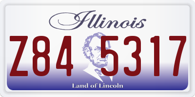 IL license plate Z845317