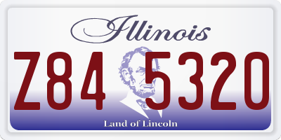IL license plate Z845320
