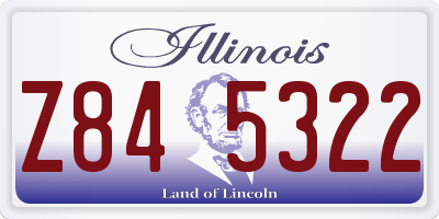 IL license plate Z845322