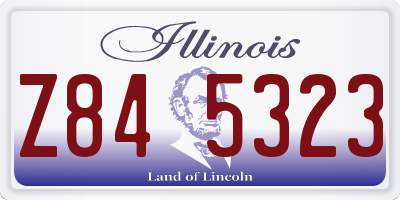 IL license plate Z845323