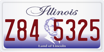 IL license plate Z845325