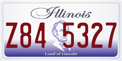 IL license plate Z845327