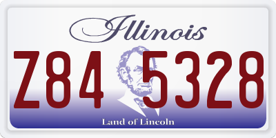 IL license plate Z845328