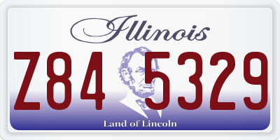 IL license plate Z845329