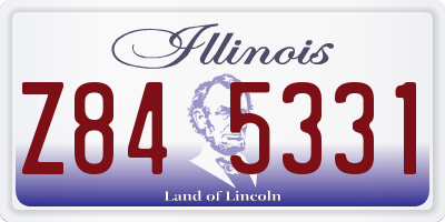 IL license plate Z845331