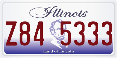 IL license plate Z845333