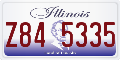 IL license plate Z845335