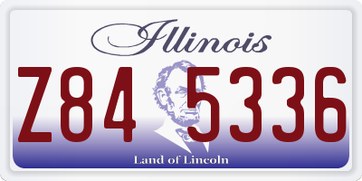 IL license plate Z845336