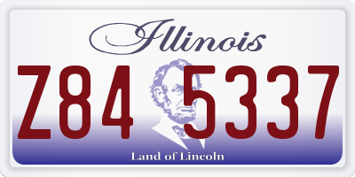 IL license plate Z845337