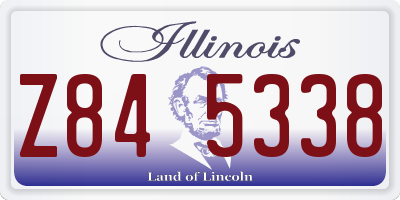 IL license plate Z845338