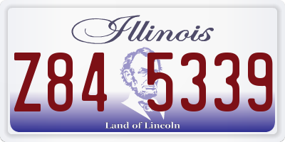 IL license plate Z845339