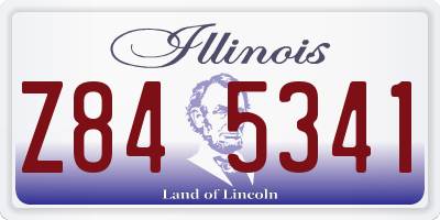 IL license plate Z845341