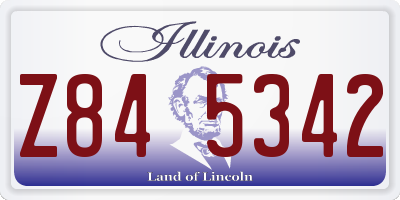IL license plate Z845342