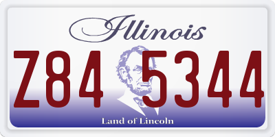 IL license plate Z845344