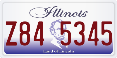 IL license plate Z845345