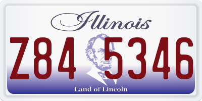 IL license plate Z845346