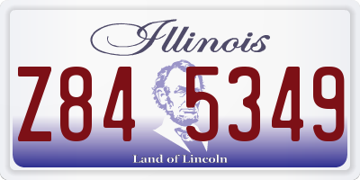 IL license plate Z845349