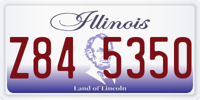IL license plate Z845350