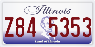 IL license plate Z845353