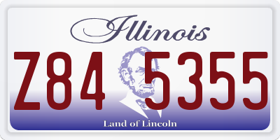 IL license plate Z845355