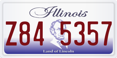 IL license plate Z845357