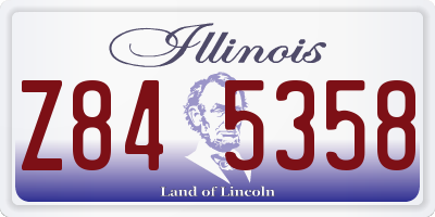 IL license plate Z845358