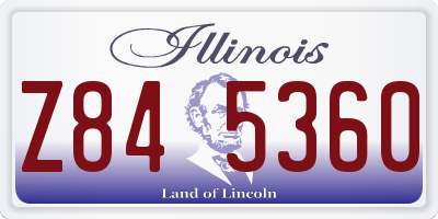 IL license plate Z845360