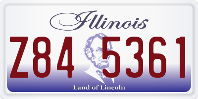 IL license plate Z845361