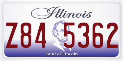 IL license plate Z845362