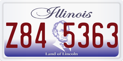 IL license plate Z845363