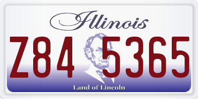 IL license plate Z845365