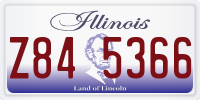 IL license plate Z845366