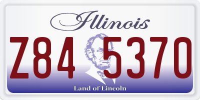 IL license plate Z845370