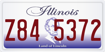 IL license plate Z845372
