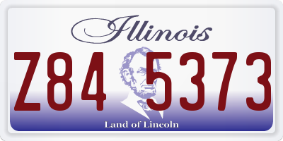 IL license plate Z845373