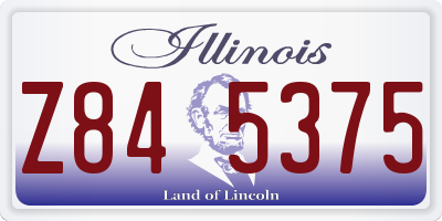 IL license plate Z845375
