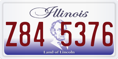 IL license plate Z845376