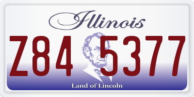 IL license plate Z845377