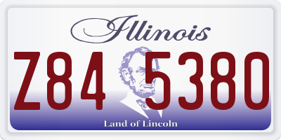IL license plate Z845380