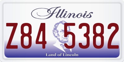 IL license plate Z845382
