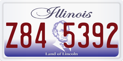 IL license plate Z845392