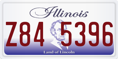 IL license plate Z845396