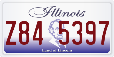 IL license plate Z845397