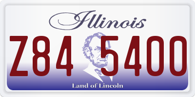 IL license plate Z845400