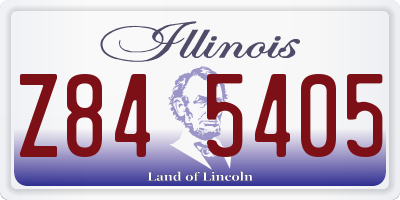 IL license plate Z845405